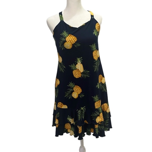 Like new navy blue pineapple dress - Picture 1 of 3